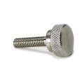 Lyn-Tron Thumb Screw, #1/4-20 Thread Size, Round Push, Plain Brass, 1/2