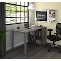 Bestar i3 Plus Computer Desk, Bark Gray 160854-47