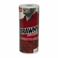 Georgia-Pacific Dry Wipe Roll, Brawny D300, Poly Wrap, 60 ft, Double Recreped (DRC), 9 1/4 in x 11 in, White, 20 Pk 20085