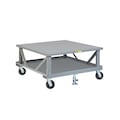 Little Giant Mobile Pallet Stand with Lower Deck, 40"X48", Adjustable Height 2PDSE406PH2FLLR