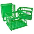 Storex File Crate, Green, PK3 61498U03C