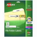 Avery File Folder Labels with TrueBlock, PK150 8593 | Zoro