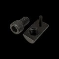 80/20 5/16"-18 Socket Head Cap Screw, Black Zinc Plated Steel, 1/2 in Length 75-3839