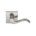 Omnia Lever Square Rose Priv Lever 2-3/8" BS T Strike Bright Nickel 895 895SQ/238T.PR14