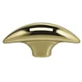 Omnia Arched 1-7/8" Center to Center Cabinet Pull Bright Brass 9461/48.3