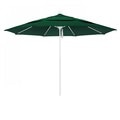 California Umbrella Patio Umbrella, Octagon, 107" H, Sunbrella Fabric, Forest Green 194061001950
