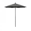 California Umbrella Patio Umbrella, Octagon, 96" H, Sunbrella Fabric, Charcoal 194061003695