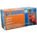 Ammex Gloveworks Hd Orange Nitrile Gloves Larg AMXGWON46100