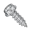 Zoro Select Self-Drilling Screw, 5/16"-9 x 1 in, Plain 18-8 Stainless Steel Hex Head Hex Drive, 500 PK 3116AW188