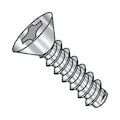 Zoro Select Self-Drilling Screw, #6-20 x 5/8 in, Plain 18-8 Stainless Steel Flat Head Phillips Drive, 5000 PK 0610BPF188