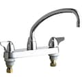 Chicago Faucet Manual 8" Mount, Sink Faucet, Chrome plated 1100-L9E29VPABCP