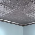 Fasade Rosette 2Ftx4Ft Glue Up Ceiling Til, PK 5, 5 PK PG5409