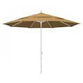 California Umbrella Patio Umbrella, Octagon, 110.5" H, Olefin Fabric, Straw 194061014967