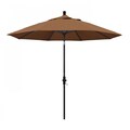 California Umbrella Patio Umbrella, Octagon, 102.38" H, Sunbrella Fabric, Teak 194061019092
