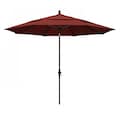 California Umbrella Patio Umbrella, Octagon, 109.5" H, Sunbrella Fabric, Henna 194061020630