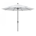 California Umbrella Patio Umbrella, Octagon, 109.5" H, Olefin Fabric, White 194061020951