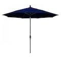 California Umbrella Patio Umbrella, Octagon, 109.5" H, Sunbrella Fabric, True Blue 194061022535