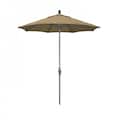 California Umbrella Patio Umbrella, Octagon, 102.5" H, Olefin Fabric, Straw 194061023624