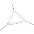 Humboldt Triangles, 2-1/2 In. Flanged Clay, PK5 H-23910