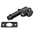 Surface Bolt With Off-set, HD, Oil Rubbed Bronze Finish