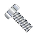 Zoro Select #12-24 x 1-1/2 in Hex Hex Machine Screw, Zinc Plated Steel, 1000 PK 1224MH