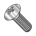 Zoro Select #8-32 x 3 in Phillips Oval Machine Screw, Plain Stainless Steel, 1000 PK 0848MPO188