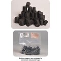 Tnisesm 25Pcs Black 000#-7# Solid Rubber Stoppers 10
