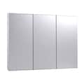Ketcham 36" x 30" Fully Recessed Stainless Steel Trim TriView Medicine Cabinet R-3630