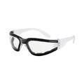 Crossfire Safety Glasses, Wraparound Clear Polycarbonate Lens, Scratch-Resistant, 12PK 554 AF