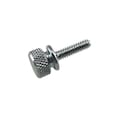 Unicorp Thumb Screw, #6-32 Thread Size, Round Washer, Zinc Plated Steel THS1013-M10-F21-632