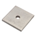 Zoro Select Square Washer, Fits Bolt Size 1/4 in 18-8 Stainless Steel, Plain Finish Z8950SS