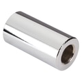 Zoro Select Spacer, 1/2 in Screw Size, Chrome Plated Steel, 2 in Overall Lg, 0.53 in Inside Dia MPB1381