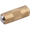 Kipp Spring Plunger, Double Sided, D=4 L=10, Brass, Comp: Ball Stainless Steel K0337.04