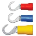 Quickcable 16-14 AWG PVC Hook Terminal #10 Stud PK100, Insulation Color: Blue 160240-100