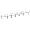 Officesource OS Laminate Conference Tables - Expandable Racetrack ...