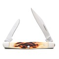 Bear & Son Slimline Trapper Taschenmesser – Klassisches Klappmesser Mit Delrin Griff In Stag-Optik