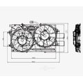 Tyc Dual Radiator and Condenser Fan Assembly, 621230 621230