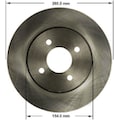 Bendix Front Brake Rotor, PRT6150 PRT6150