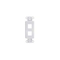 Belden 2-PORT KEYCONNECT DECO ADAPTER, BLACK AX106573-BK | Zoro