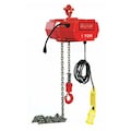 Dayton Electric Chain Hoist, 2,000 lb, 20 ft, Hook Mounted - No Trolley, 115V, Red 2GXH5