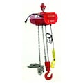 Dayton Electric Chain Hoist, 4,000 lb, 20 ft, Hook Mounted - No Trolley, Red 2GXH8