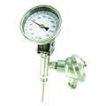 Dwyer Instruments Bimetal Thermom, 3 In Dial, 0 to 250F BTO39051