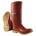 Dunlop Size 11 Men's Steel Rubber Boot, Brick Red 8532400