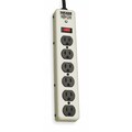 Tripp Lite Surge Protector Strip, 6 Outlet, Beige PM6SN1