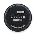 Enm Hour Meter, Electrical, 2.31 in, Round T50A479