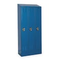Hallowell Wardrobe Locker, 36 in W, 12 in D, 82 in H, (1) Tier, (3) Wide, Marine Blue URB3228-1ASB-MB