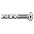Zoro Select 3/4 in Socket Flat Head Screw, Black Oxide Steel, 6 in Length FHSIA0750600-001P