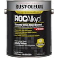 Rust-Oleum Interior/Exterior Paint, High Gloss, Oil Base, SAFETY YELLOW, 1 gal 245479