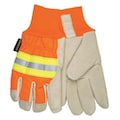 Mcr Safety Hi-Vis Cold Protection Gloves, Thermosock Lining, XL 3440XL