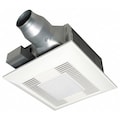 Panasonic Ceiling Bathroom Fan, 110 cfm, 4 in or 3 in Duct Dia., 120V ...